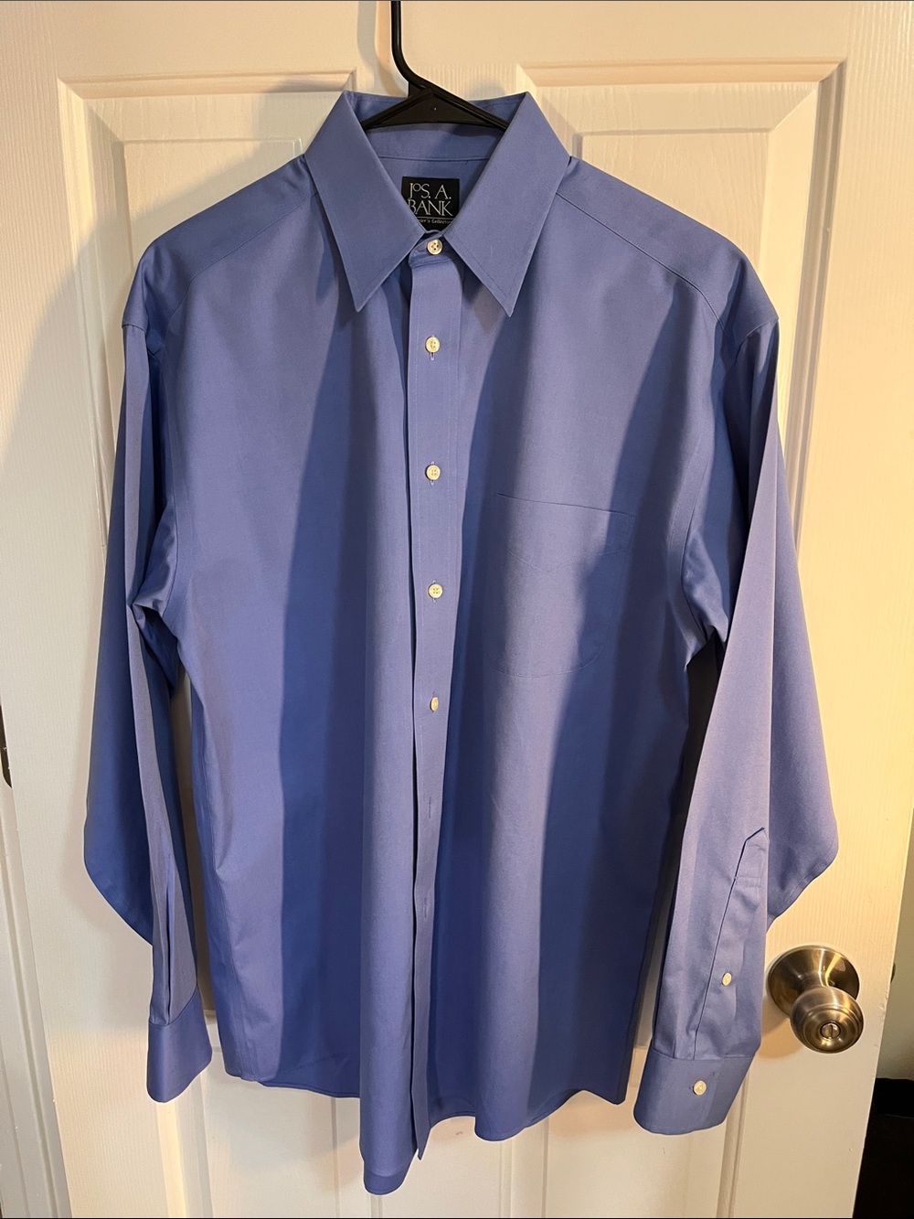 Jos. A. Bank Men's Periwinkle Blue Dress Shirt Traveler’s Collection